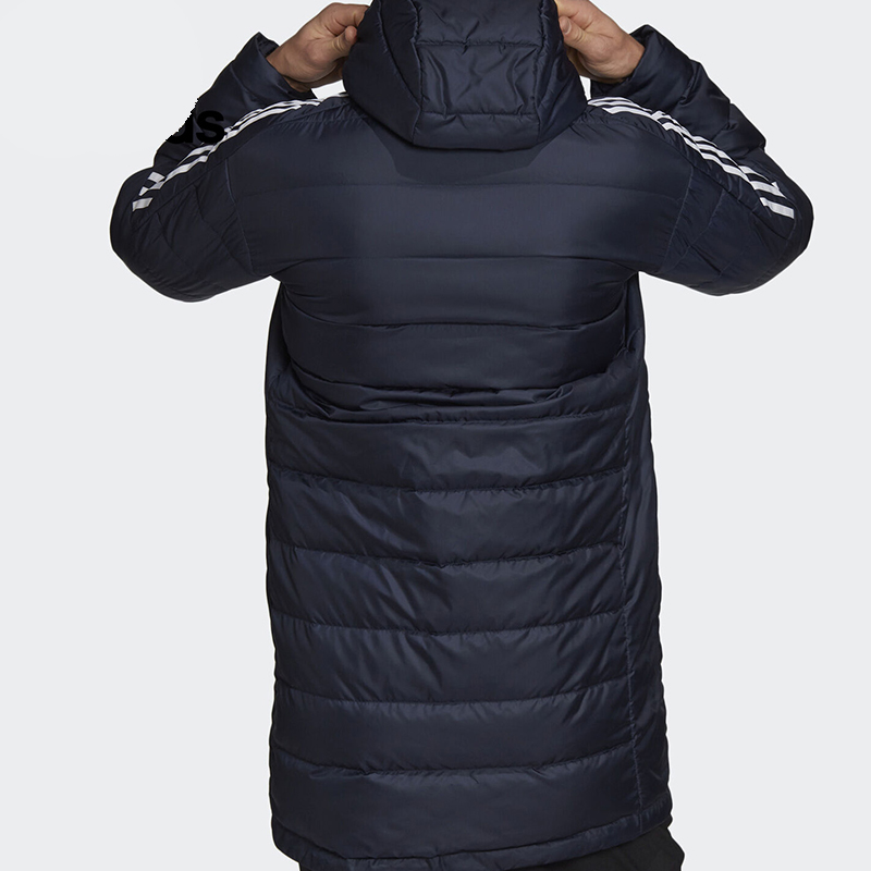 Мужская пуховая куртка adidas ESSENTIALS (темно-синяя) — фото 4