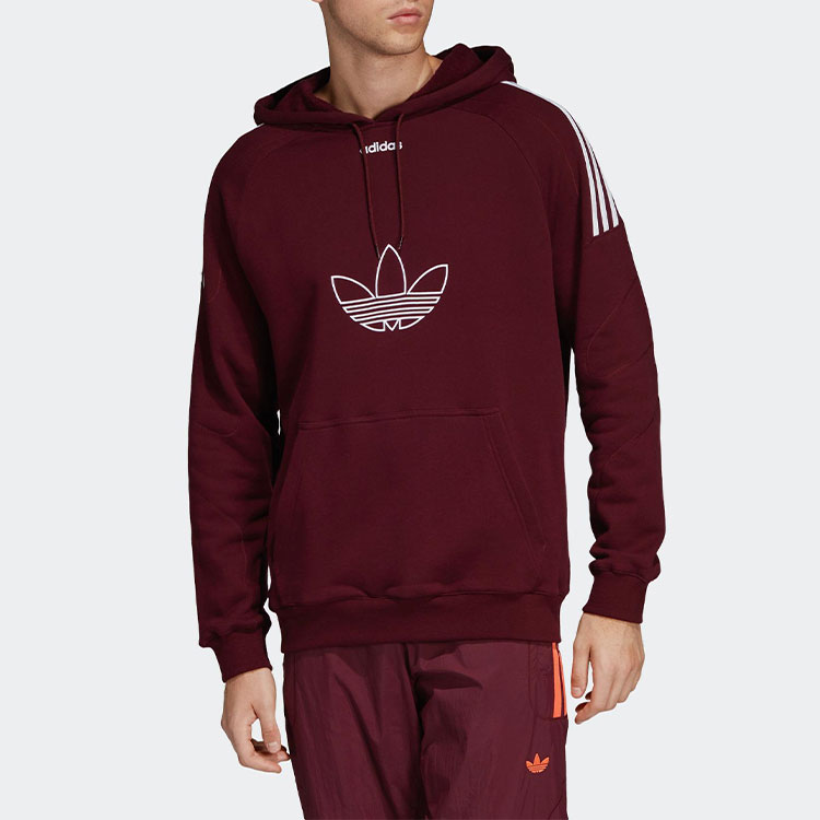 Мужское худи adidas Originals Flock (темно-фиолетовое) — фото 3