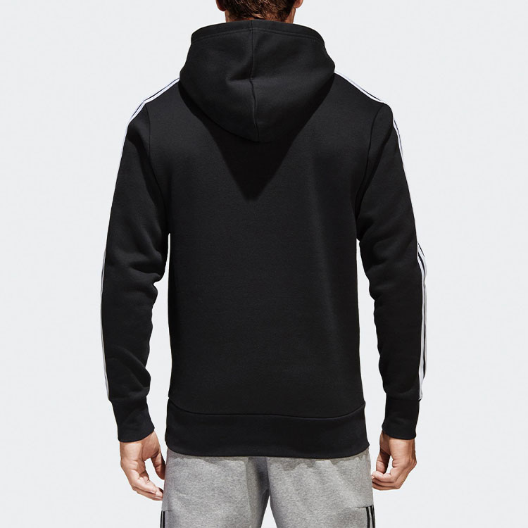 Мужское худи adidas Fleece Hoodie (черное) — фото 4