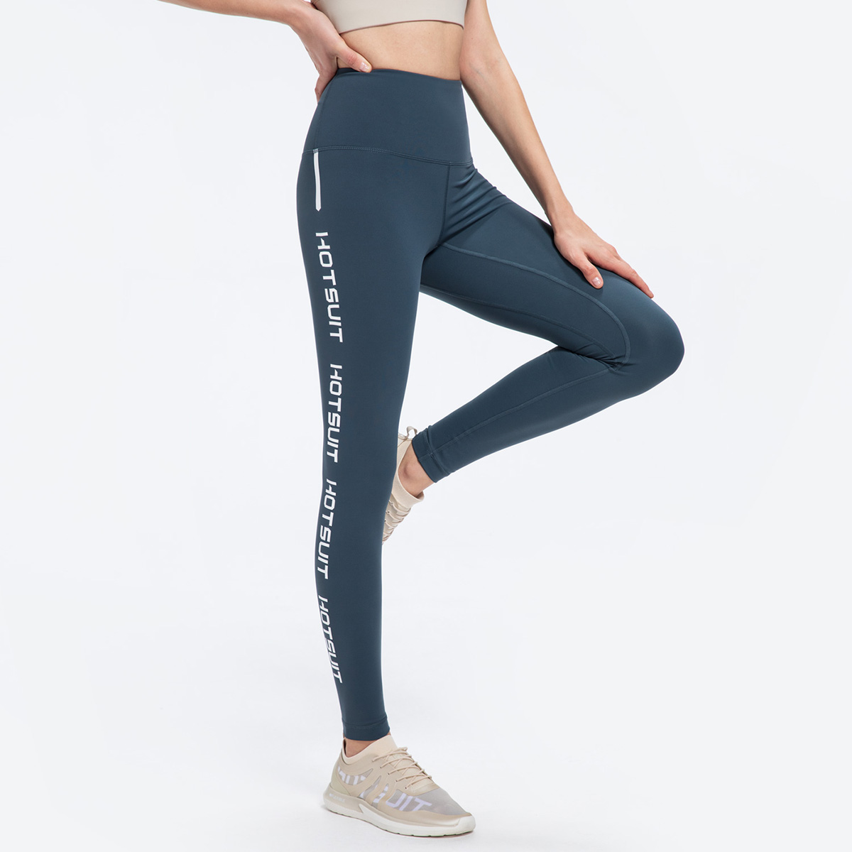 HOTSUIT Yoga Pants Women’s Dark Asphalt Gray Moderate