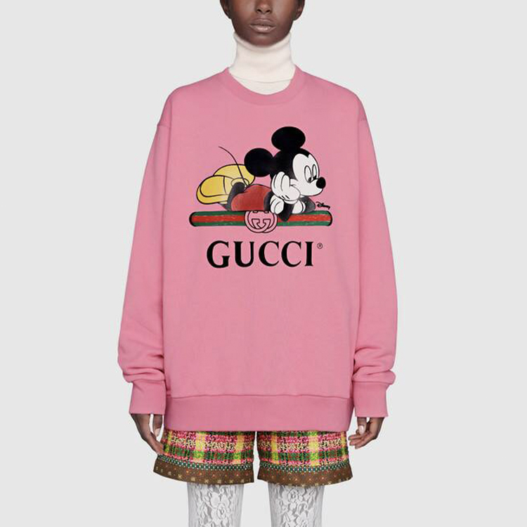 Женское худи Gucci x Disney (розовое) — фото 3