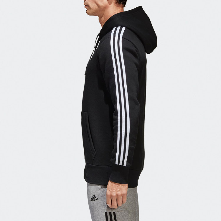 Мужское худи adidas Fleece Hoodie (черное) — фото 6