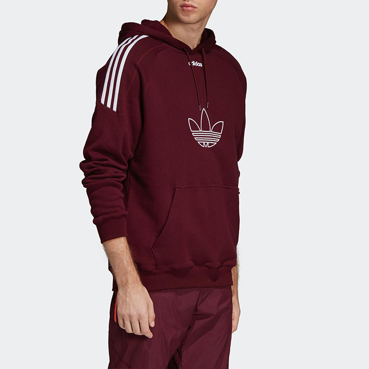 Мужское худи adidas Originals Flock (темно-фиолетовое) — фото 6