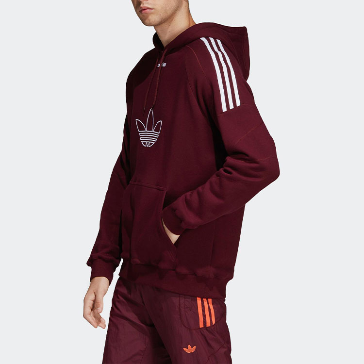 Мужское худи adidas Originals Flock (темно-фиолетовое) — фото 4