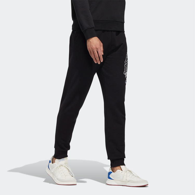 Мужские штаны adidas neo (черные) — фото 2