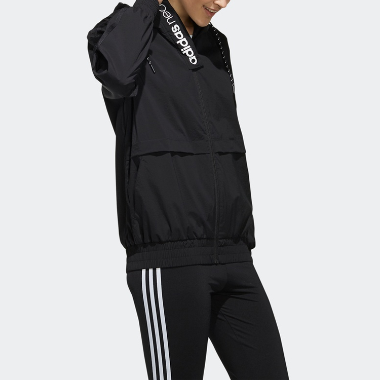 Куртка adidas neo (черная) — фото 4