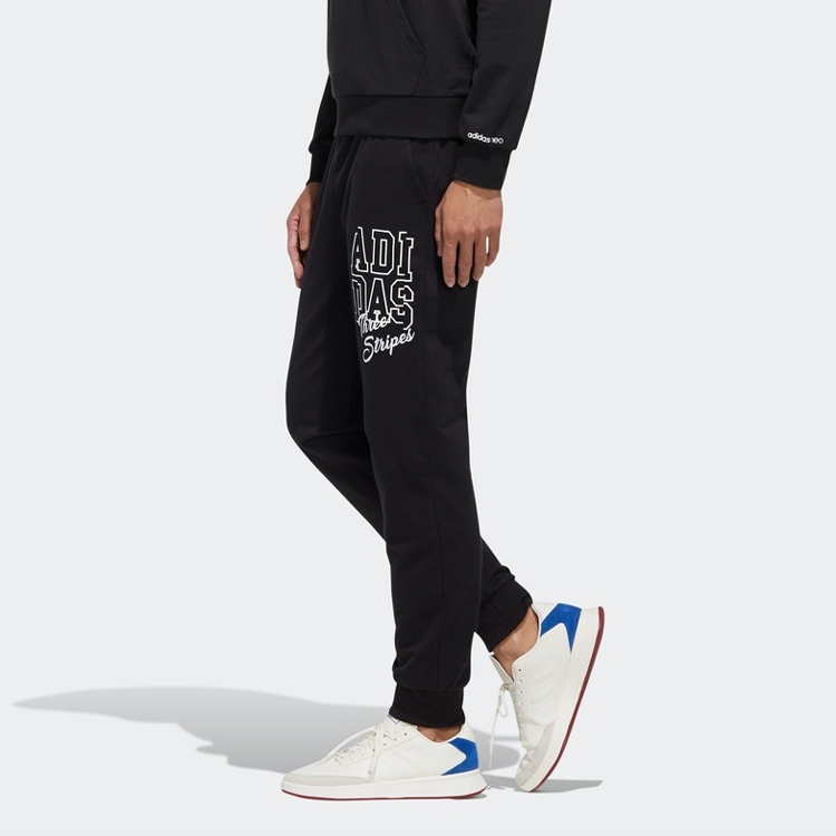 Мужские штаны adidas neo (черные) — фото 4