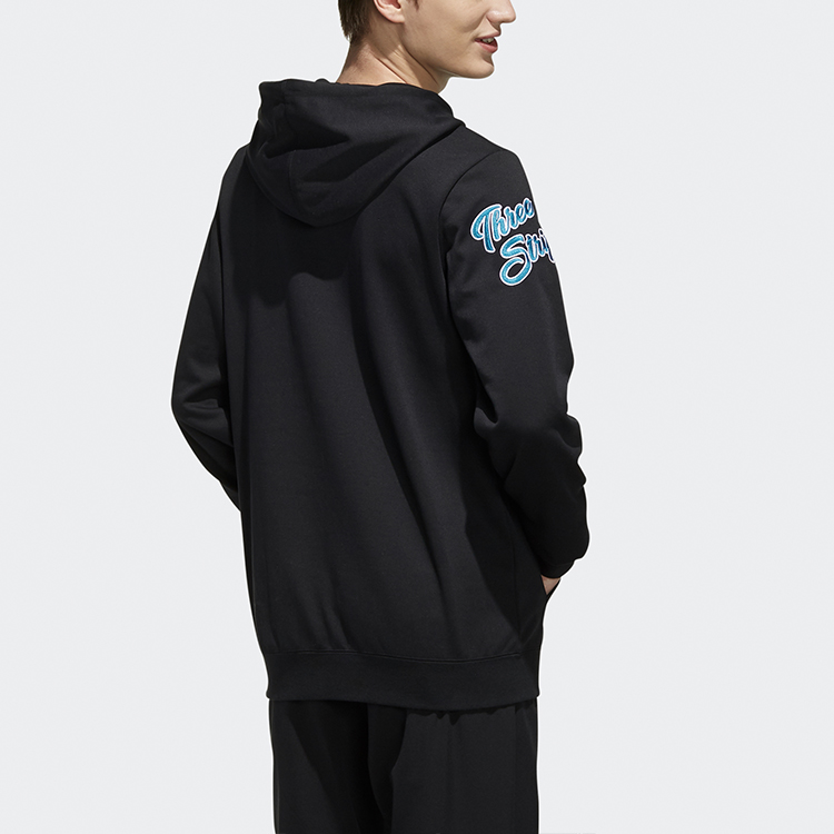 Мужское худи adidas neo (черное) — фото 3
