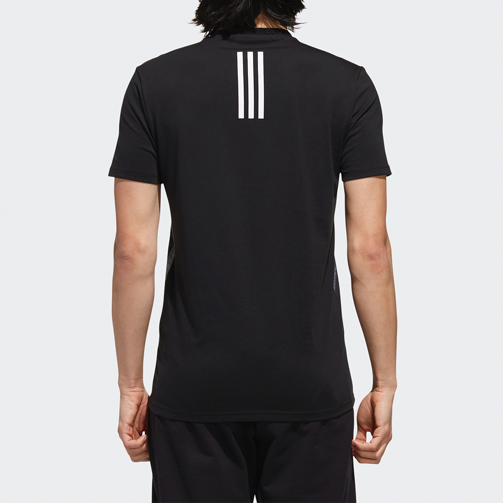 Мужская футболка adidas neo (черная) — фото 3