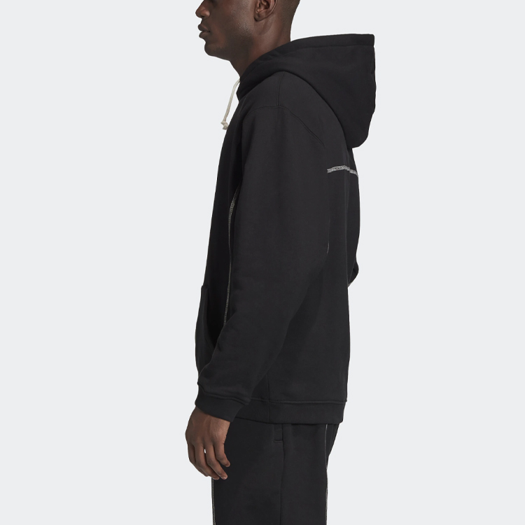 Мужские худи adidas originals Solid Hoodie (черные) — фото 5