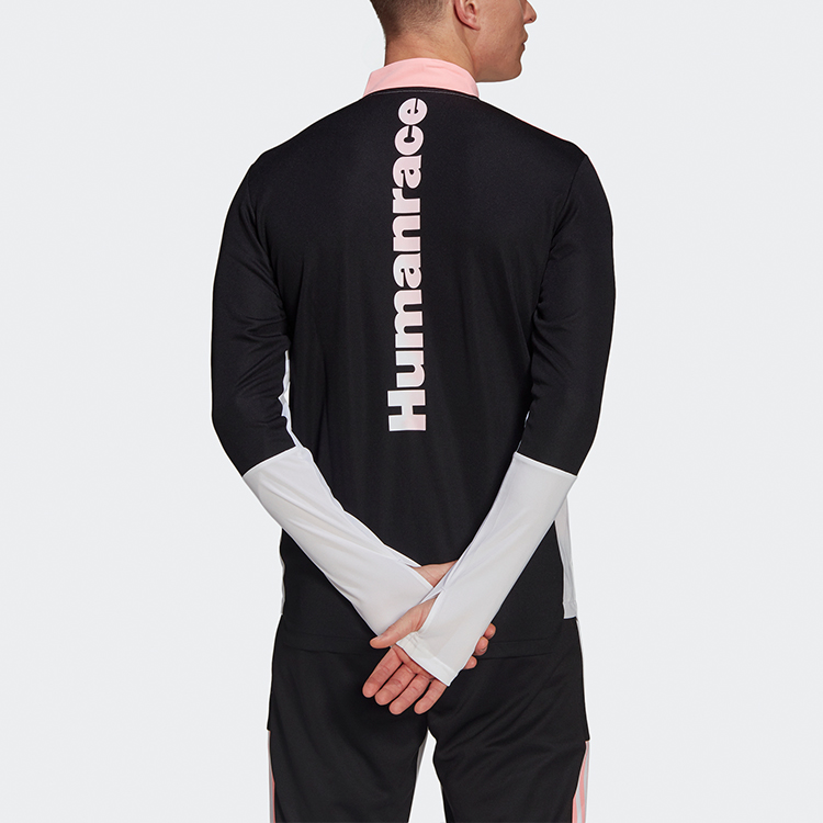 Мужское худи adidas x Pharrell Williams Juve Hu Tr Top (черно-белое) — фото 2