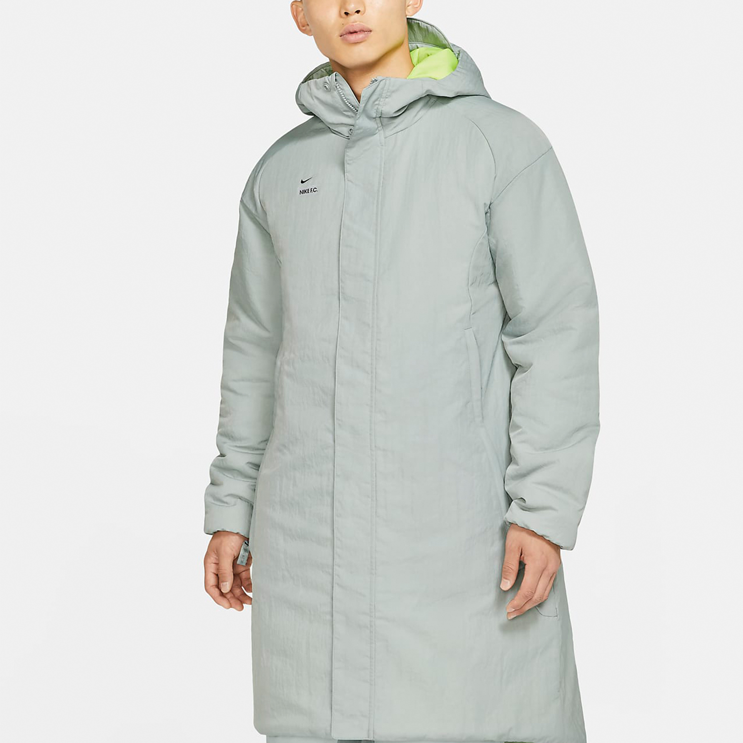 Мужская куртка Nike F.C. Synthetic-Fill (серая) — фото 3