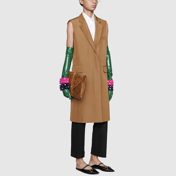 Женская куртка Gucci (светло-коричневый) — фото 8