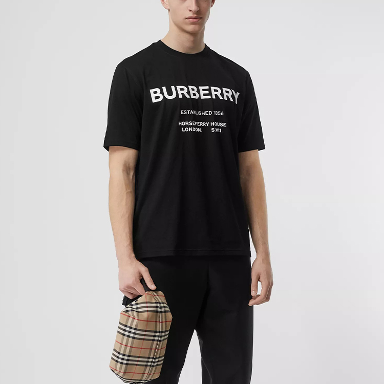 Футболка Burberry Logo Tee (черная) — фото 4
