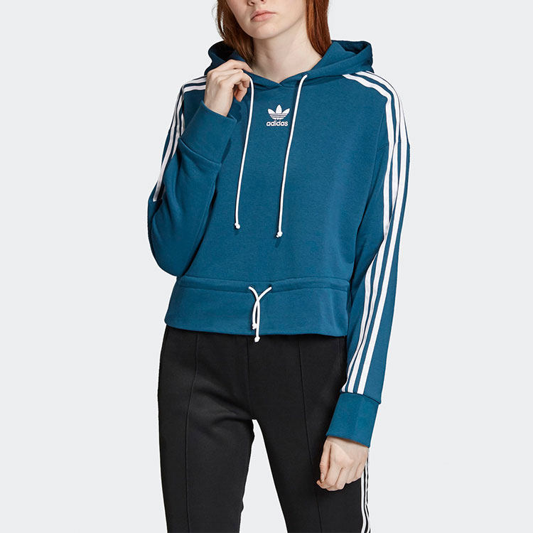 Женское худи adidas originals BELLISTA (серо-зеленое) — фото 6