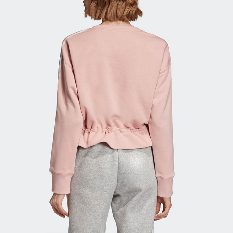 Женское худи adidas originals Clover series Sweater (розовое) — фото 3