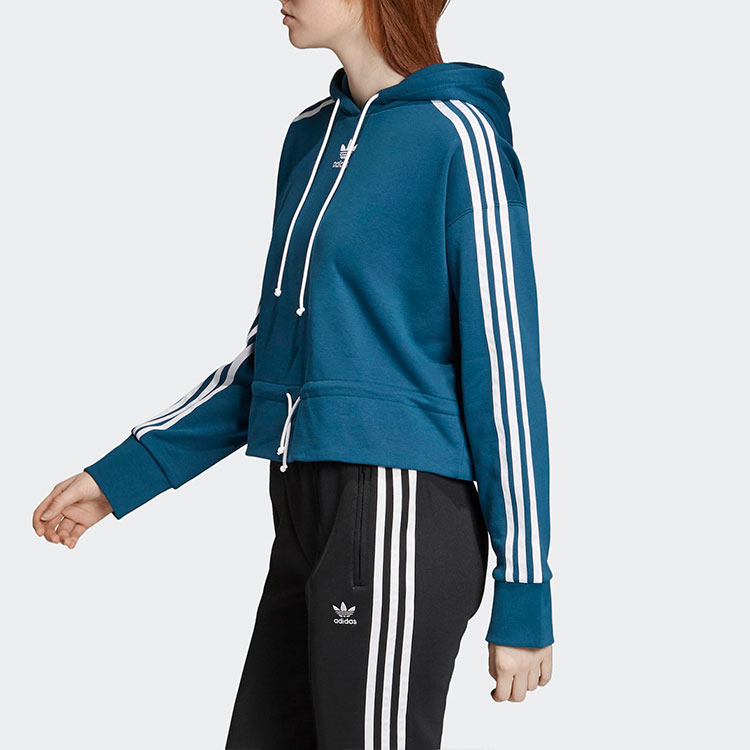 Женское худи adidas originals BELLISTA (серо-зеленое) — фото 5