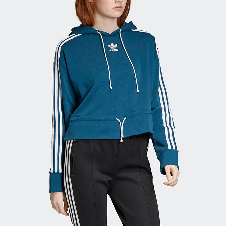 Женское худи adidas originals BELLISTA (серо-зеленое) — фото 3