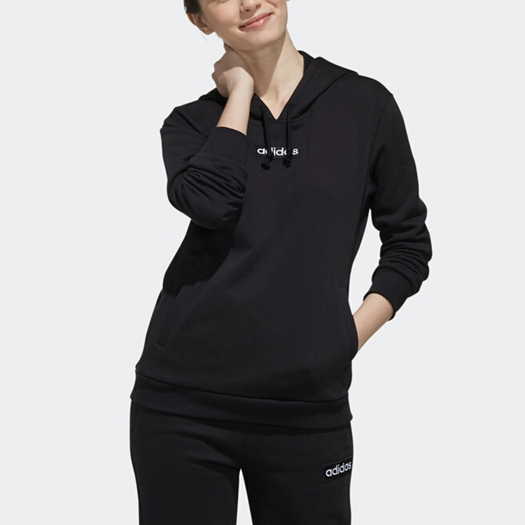 Женское худи adidas neo (черное) — фото 4
