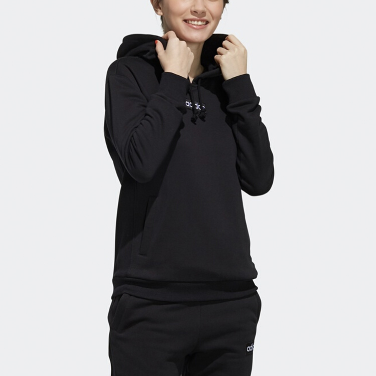 Женское худи adidas neo (черное) — фото 3
