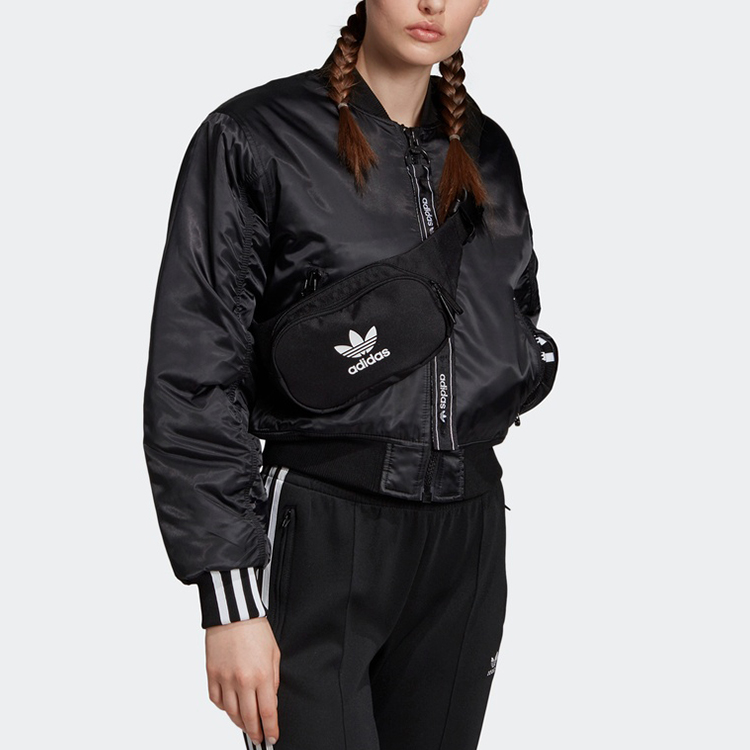 Женская куртка adidas originals Cropped Bomber (черный) — фото 3