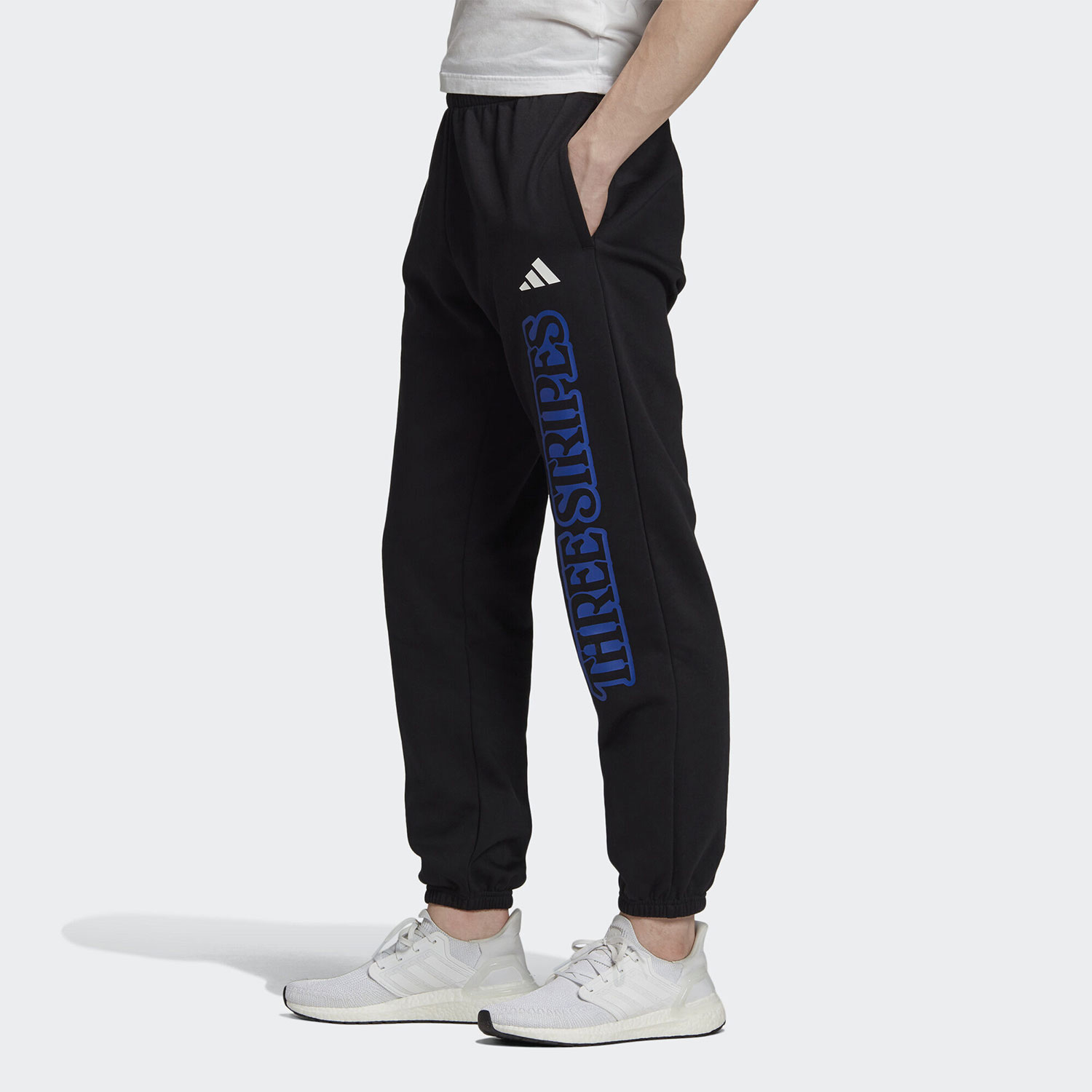 Штаны adidas 3-Stripes Graphic (черные) — фото 5