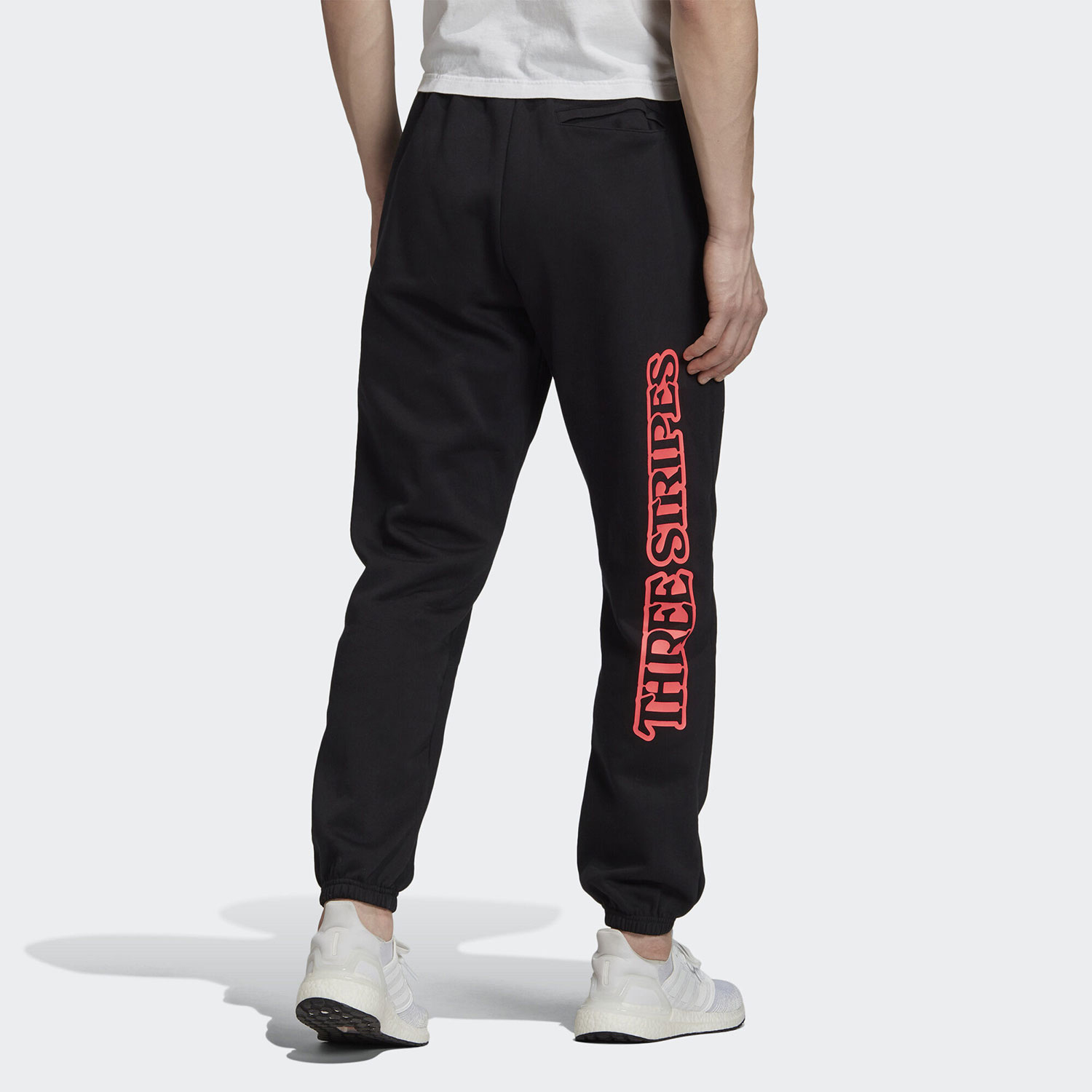 Штаны adidas 3-Stripes Graphic (черные) — фото 4