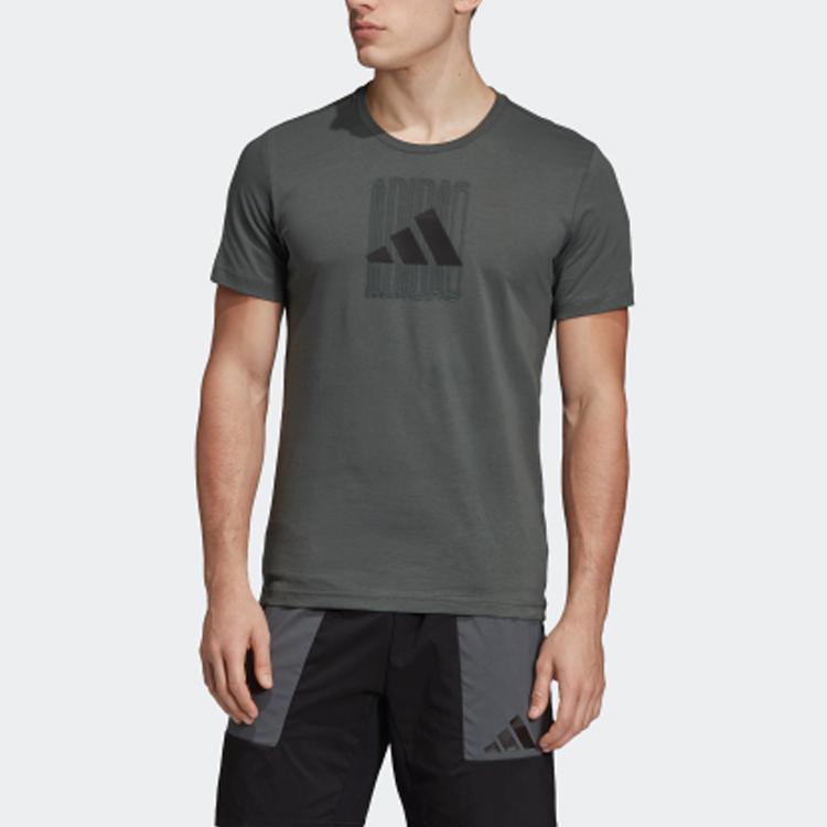 Мужская футболка adidas The Pack Q2 Gfx logoT (зеленый) — фото 3
