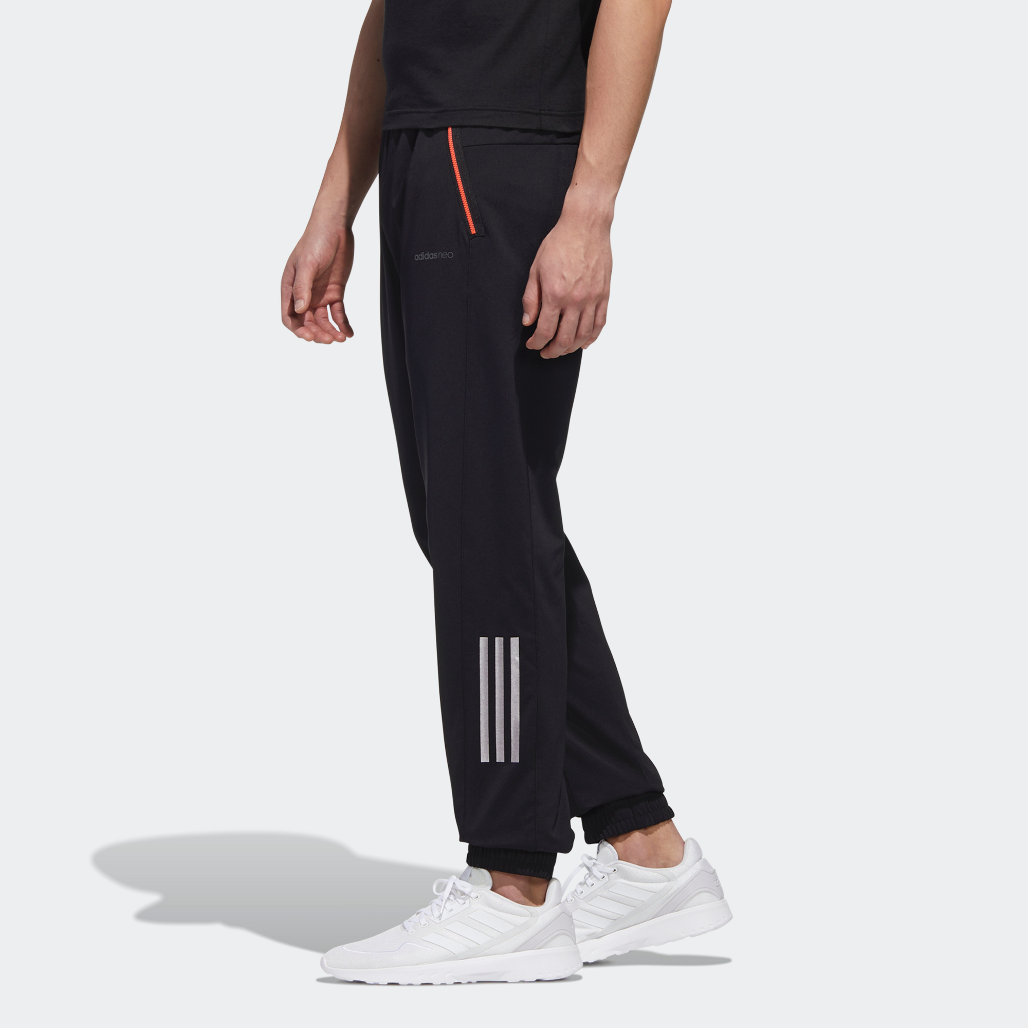 Мужские штаны adidas neo (черные) — фото 5