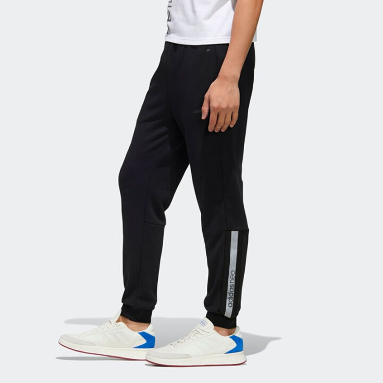 Мужские штаны adidas neo (черные) — фото 5