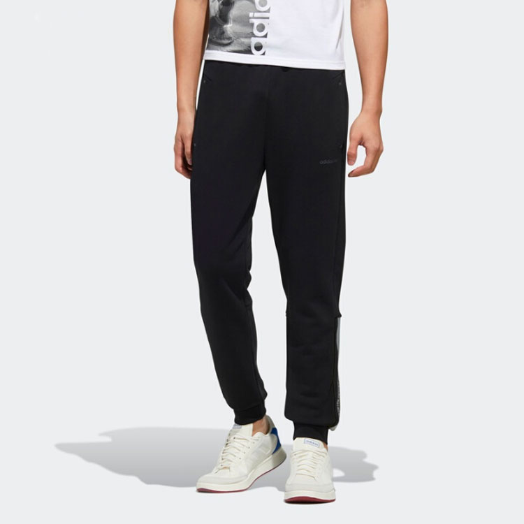 Мужские штаны adidas neo (черные) — фото 3