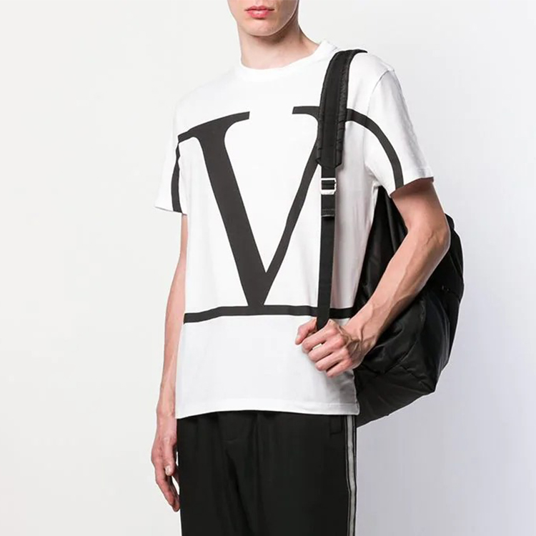 Мужская футболка Valentino (белая) — фото 3