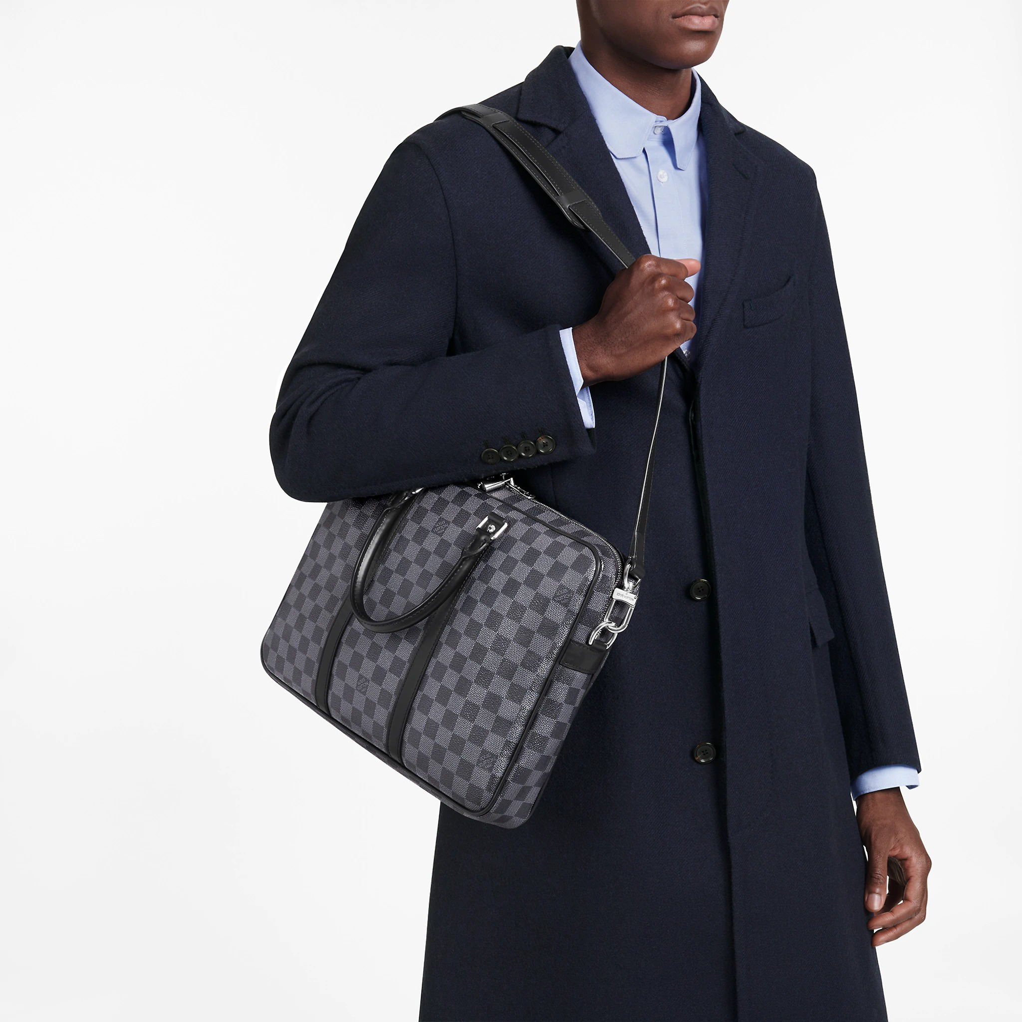 Мужская сумка Louis Vuitton (черная) — фото 6