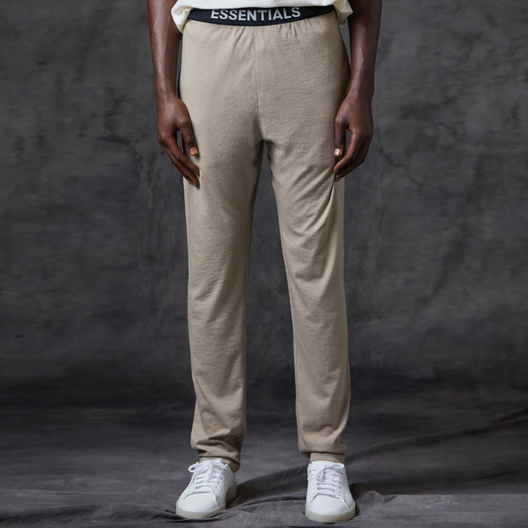 Унисекс штаны Fear of God Essentials FW20 Lounge Pants Tan (коричневые) — фото 4