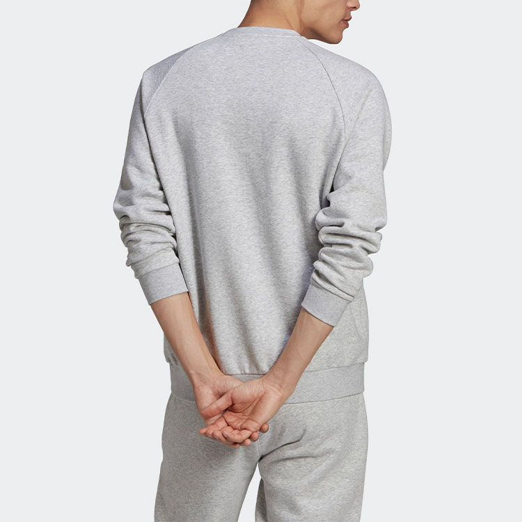 Мужское худи adidas originals C Crest Crew (серое) — фото 4
