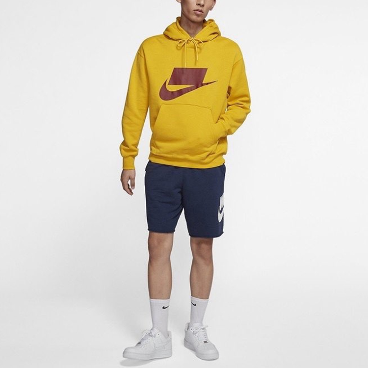 Мужское худи Nike Hoodie (горчичное) — фото 2