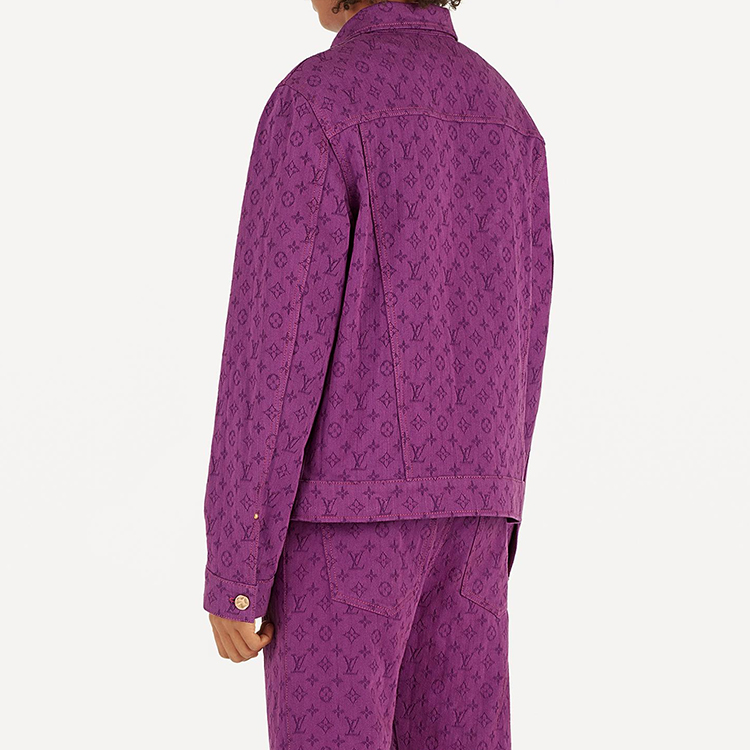 Мужская куртка Louis Vuitton LOUIS VUITTON Logo (фиолетовый) — фото 5