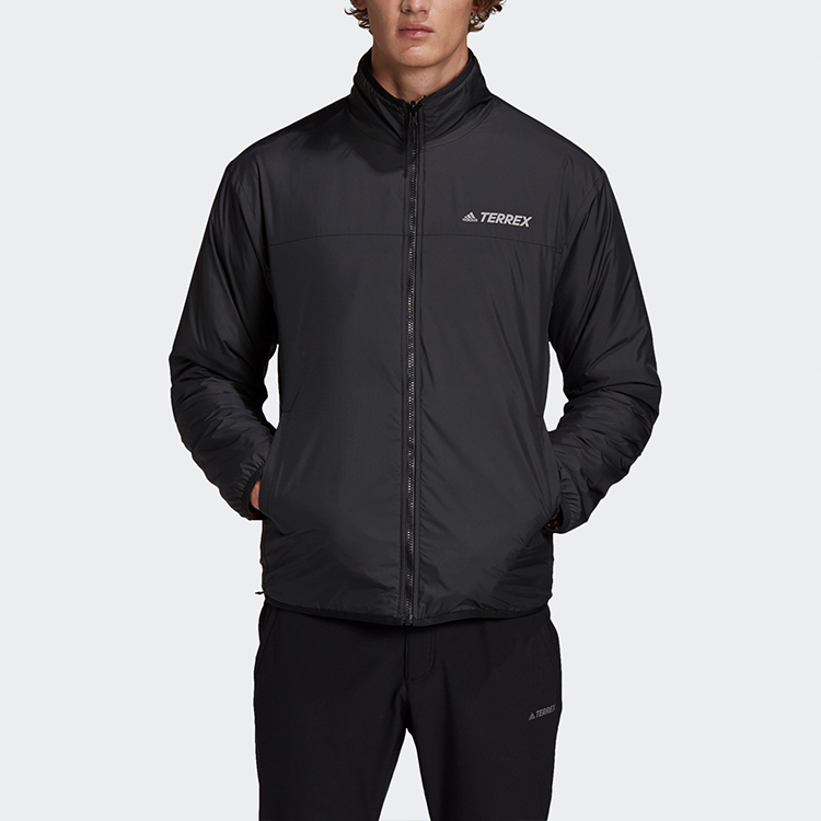 Мужская куртка adidas SHERPA Xplr F (оранжевый сплит) — фото 8