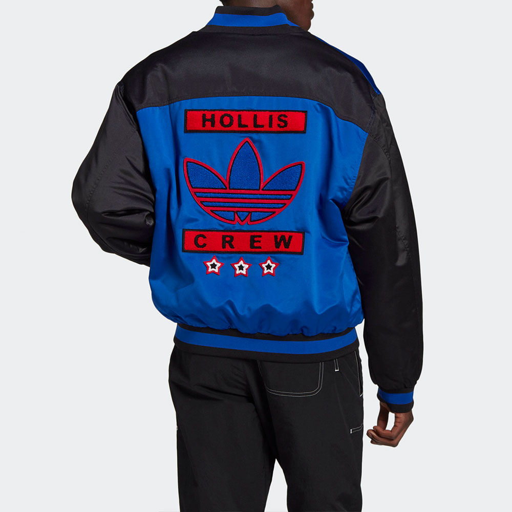 Мужская куртка adidas originals RUN-DMC (синяя) — фото 2