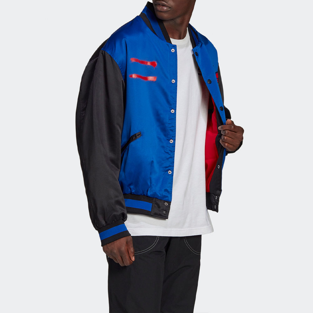 Мужская куртка adidas originals RUN-DMC (синяя) — фото 4