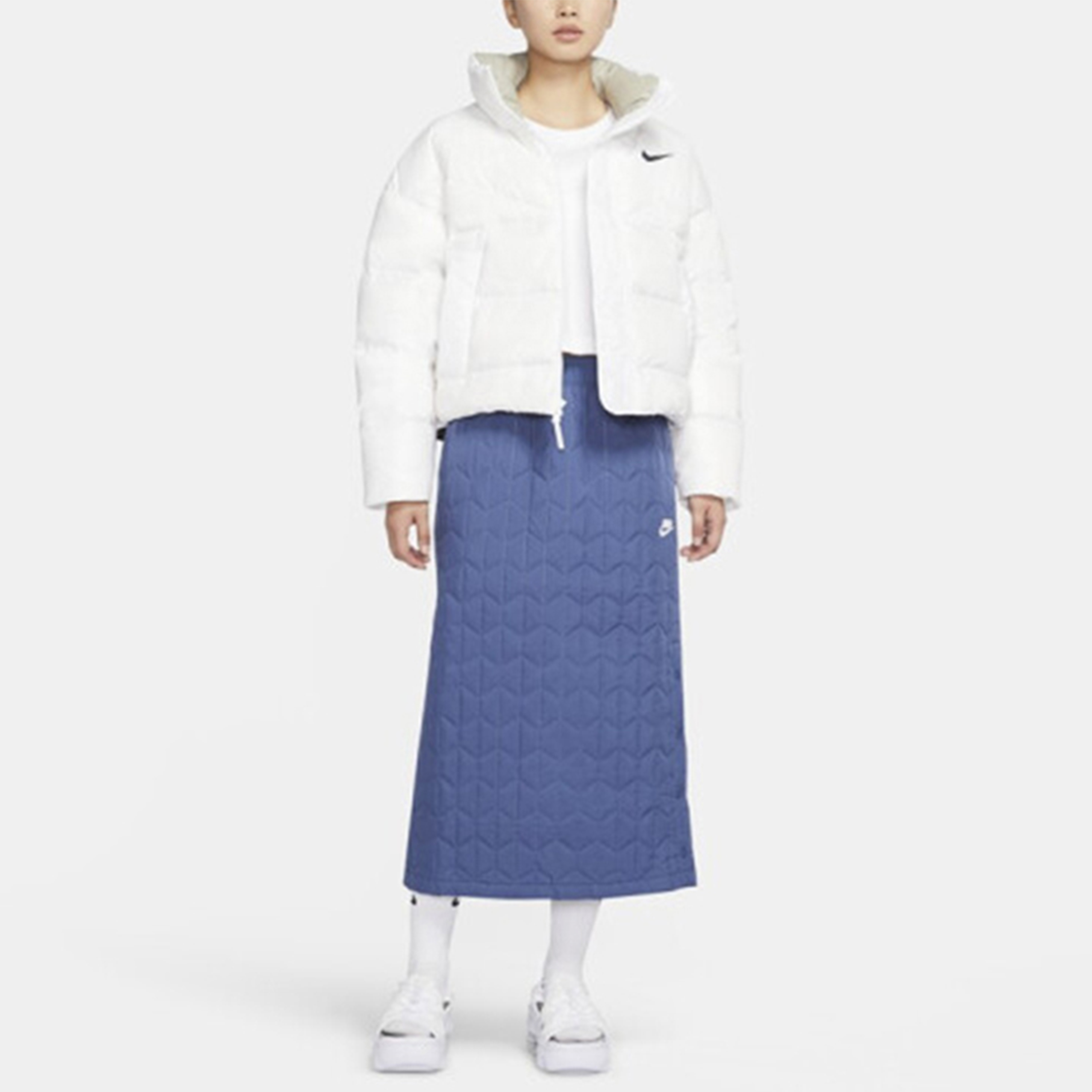Женская куртка Nike Nsw Down-fill (белая) — фото 6
