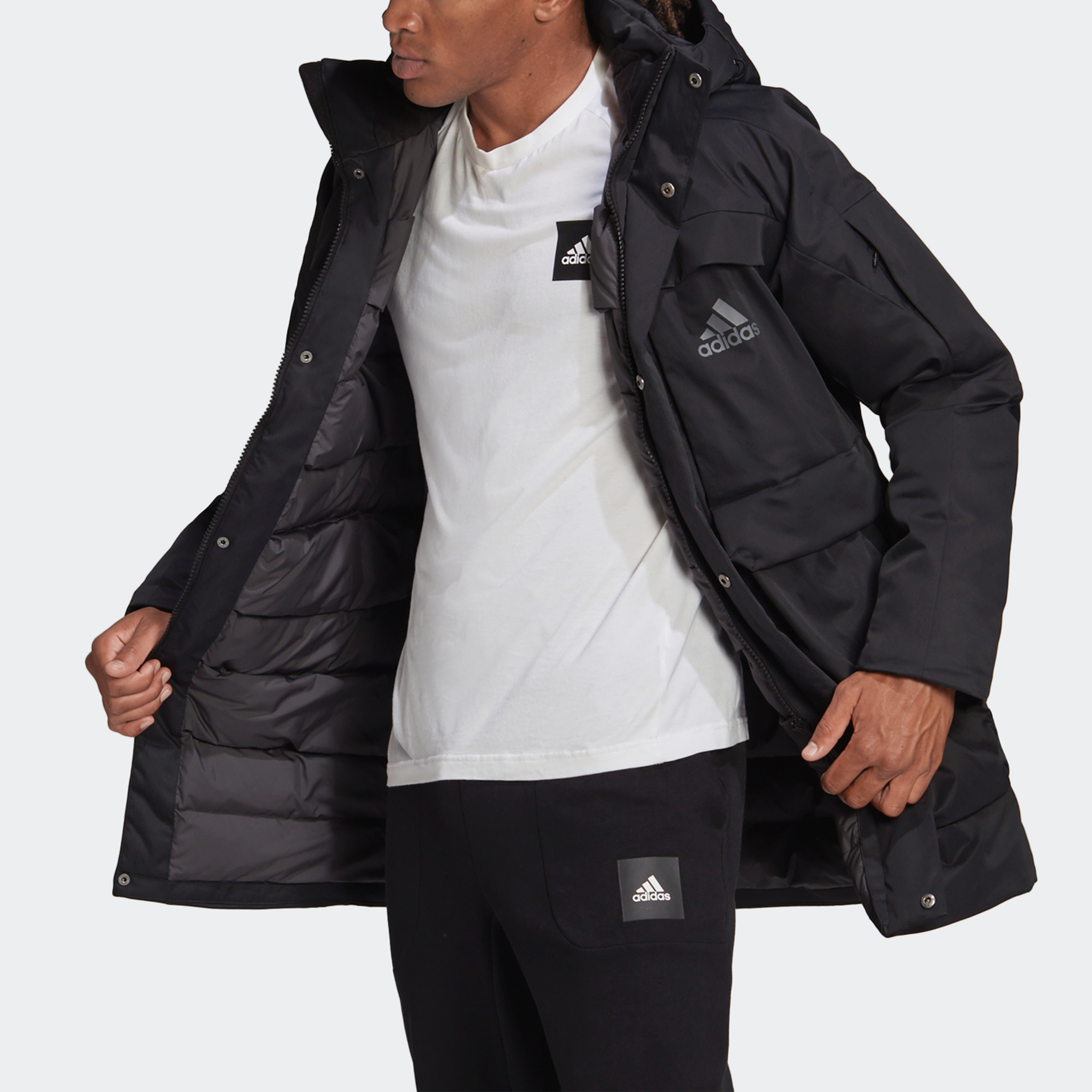 Парка adidas (черная) — фото 6