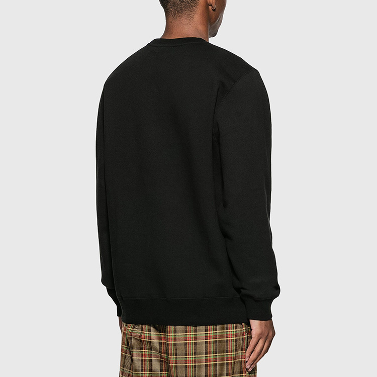 Худи Stussy New Wave Designs Crew ogo (черное) — фото 5