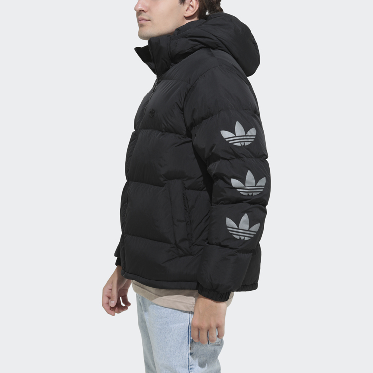 Мужская куртка adidas Пуховик (черная) — фото 6