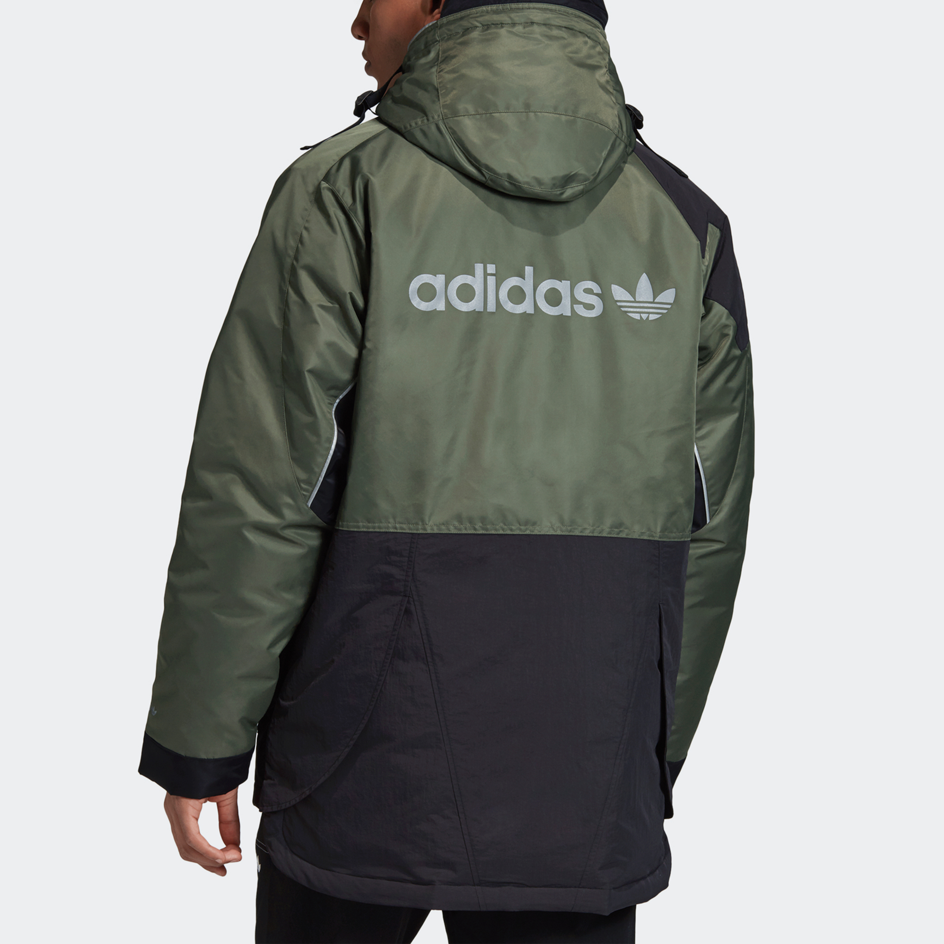 Мужская куртка adidas originals Adventure (черно-зеленый) — фото 6