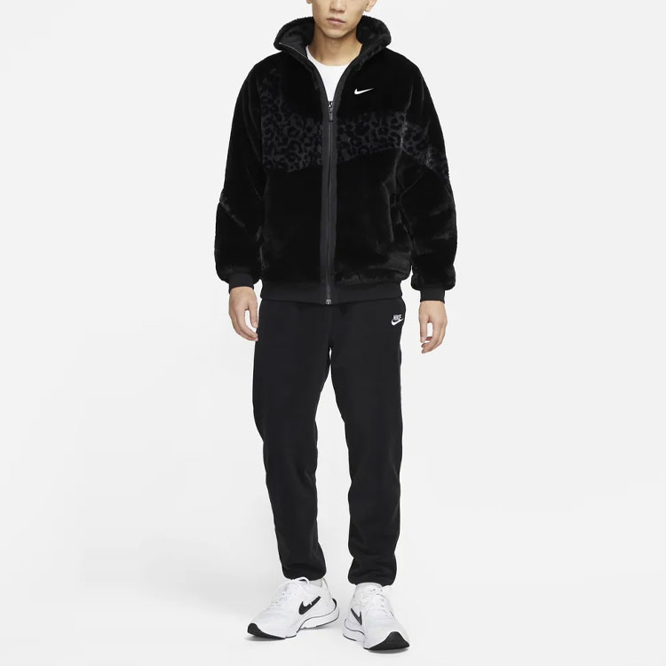 Мужская куртка Nike Sportswear Swoosh (черная) — фото 3