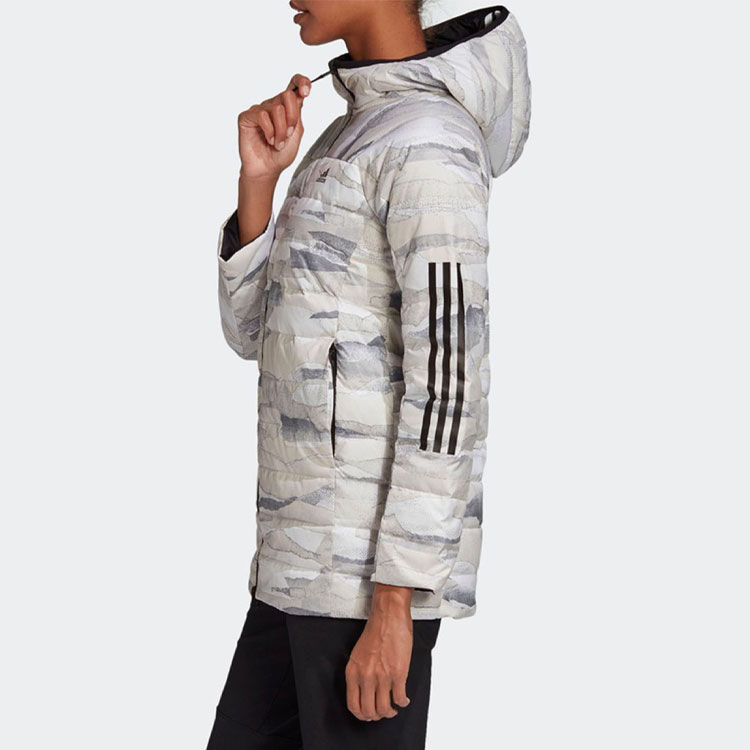 Женская куртка adidas W 3s Rev Aop (черная) — фото 6