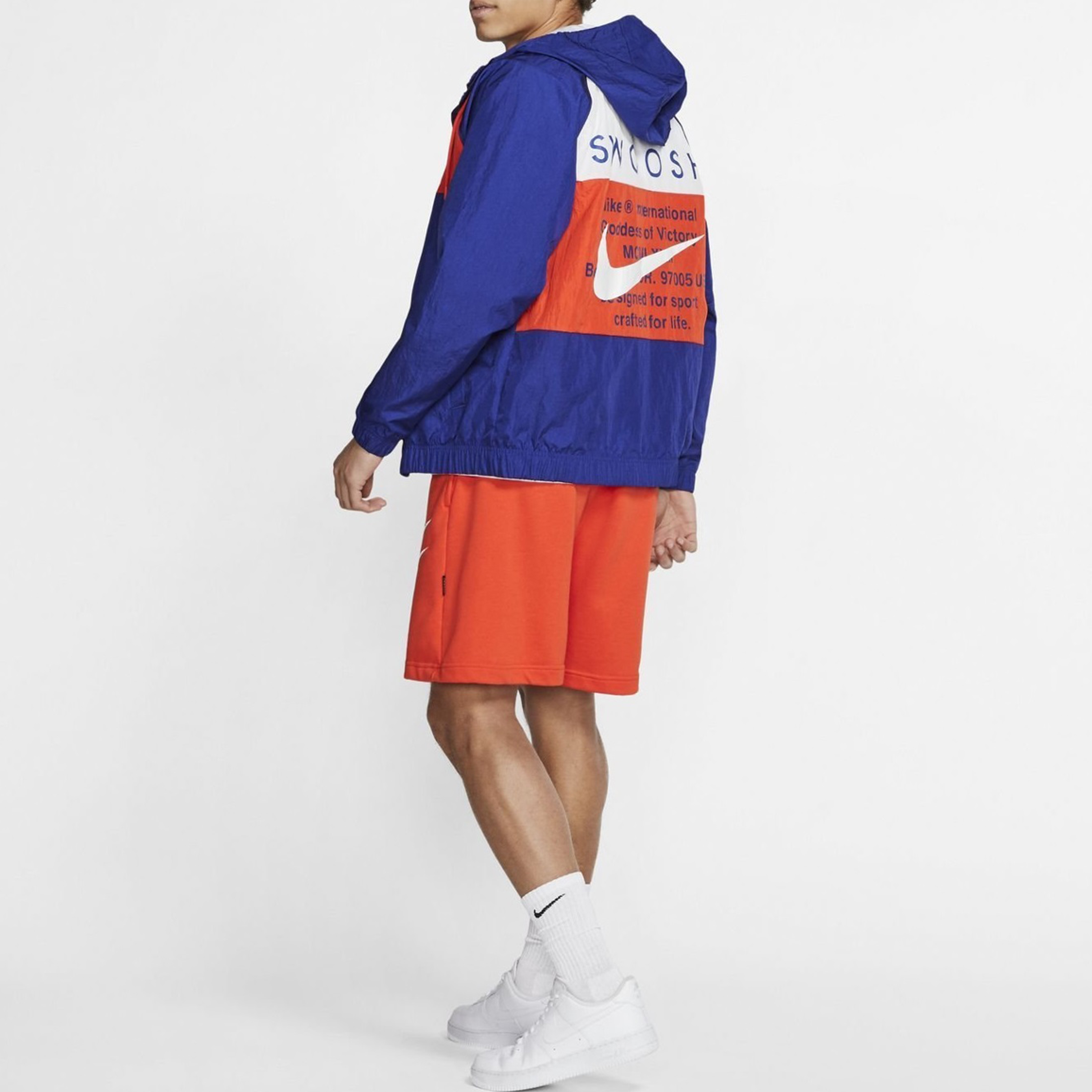 Мужская куртка Nike Sportswear Swoosh (синяя) — фото 3