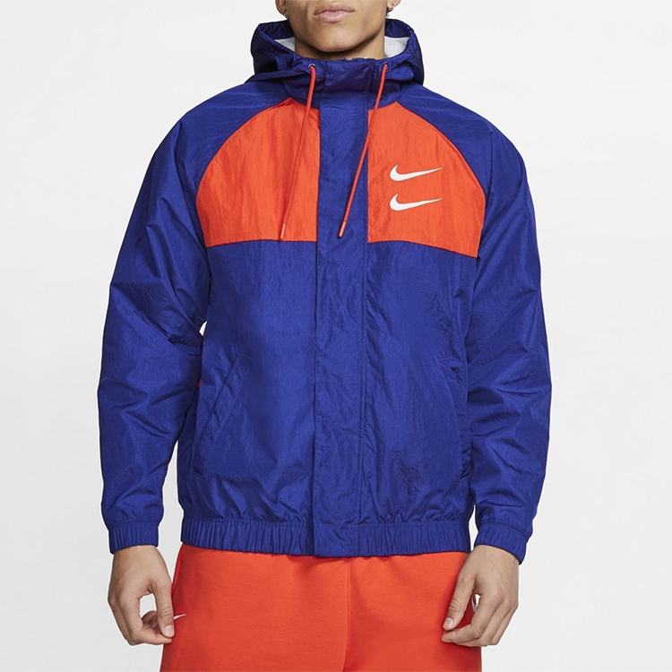 Мужская куртка Nike Sportswear Swoosh (синяя) — фото 4
