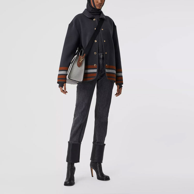 Женские худи Burberry (серо-коричневый) — фото 4